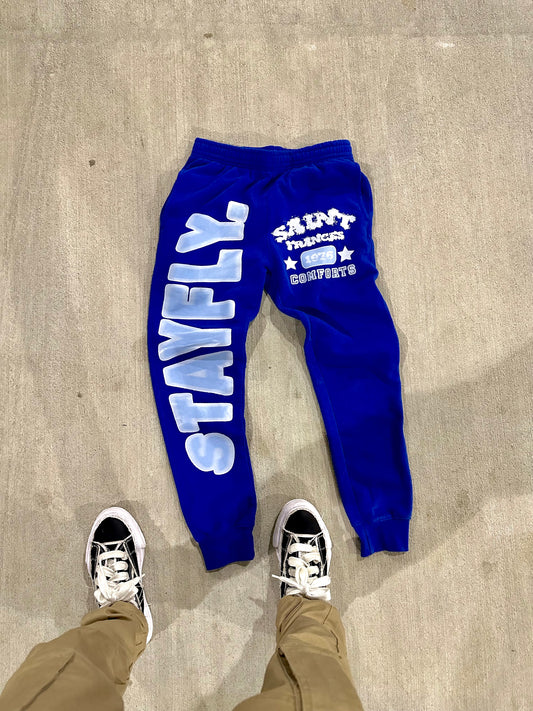 Blue “STAYFLY” Joggers