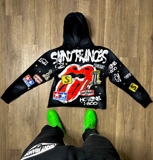 Black Moto Racing Hoodie